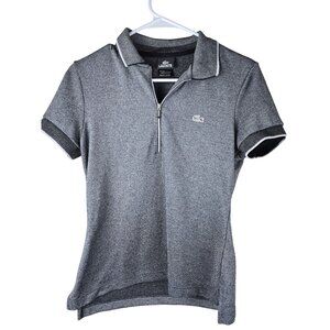 Lacoste Techno Polo by Tom Dixon Metalic Gray Shirt Limited Edition Women's 38